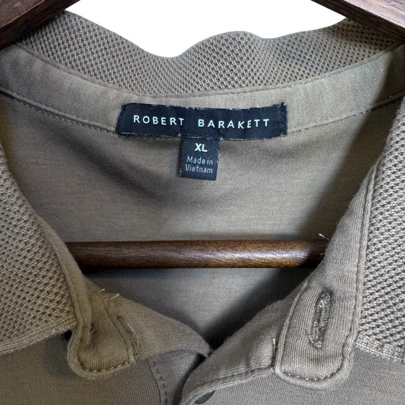 Robert Barakett Men's Army Green Polo Shirt - Picture 4 of 14